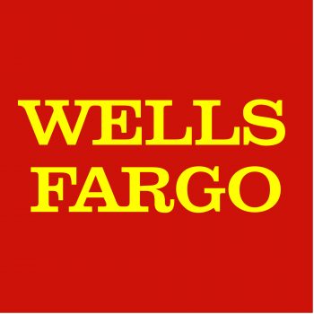 The official company logo for Wells-Fargo, a strategic-partner and sponsor for VETSI, INC, a 501c3 chartered to help veterans re-assimilate into the modern workforce.